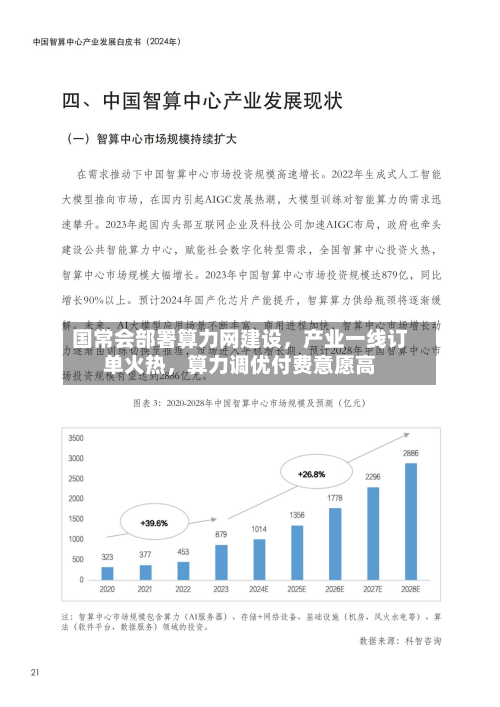 国常会部署算力网建设,产业一线订单火热,算力调优付费意愿高
