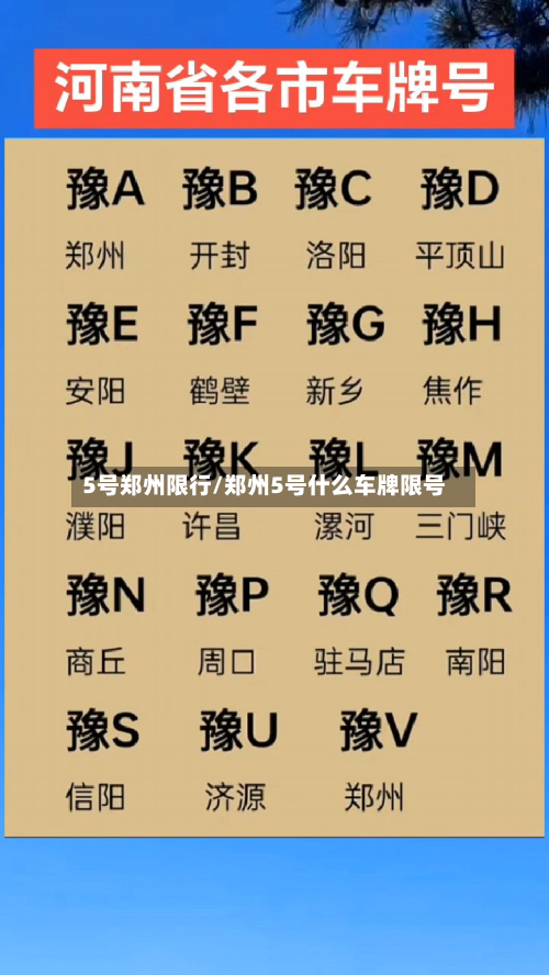 5号郑州限行/郑州5号什么车牌限号-第2张图片