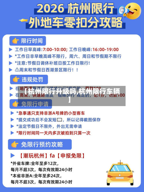 【杭州限行升级吗,杭州限行车辆】