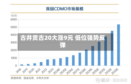 古井贡古20大涨9元 低位强势反弹