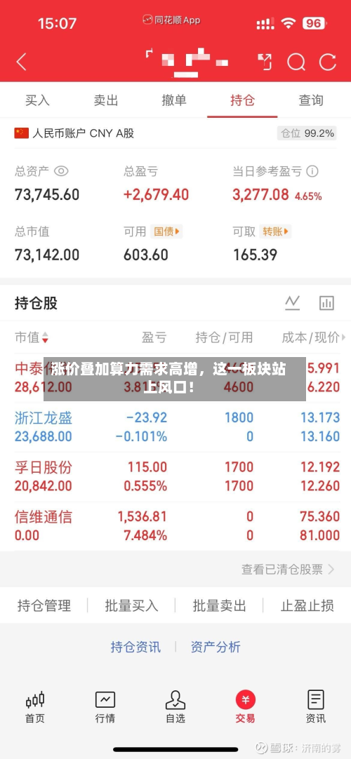 涨价叠加算力需求高增	，这一板块站上风口！-第2张图片