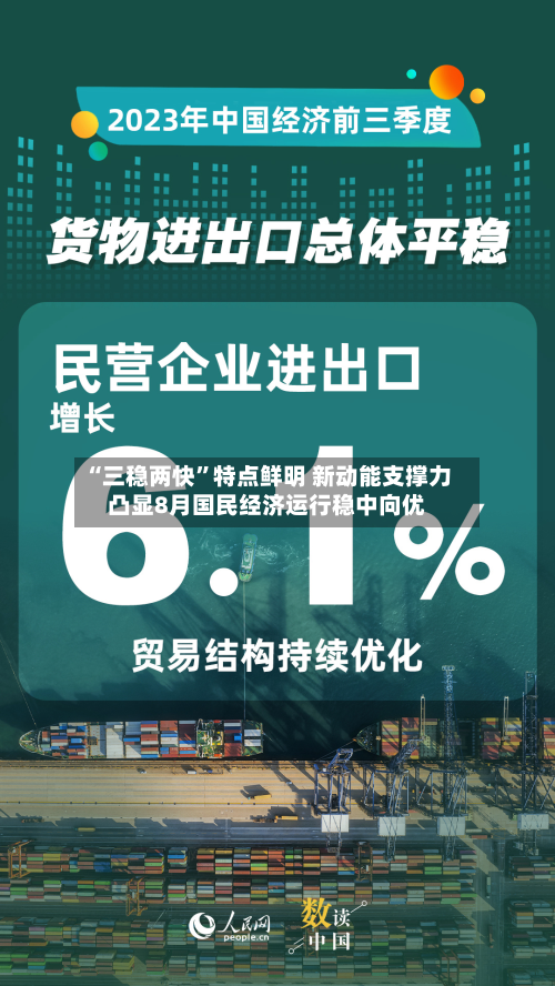 “三稳两快”特点鲜明 新动能支撑力凸显8月国民经济运行稳中向优-第2张图片