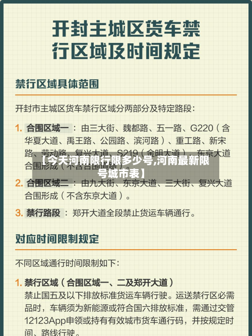 【今天河南限行限多少号,河南最新限号城市表】
