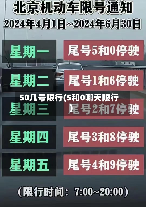 50几号限行(5和0哪天限行)-第3张图片