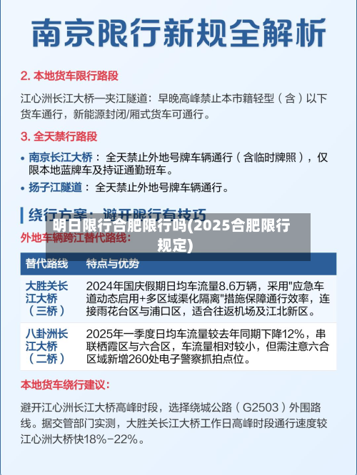 明日限行合肥限行吗(2025合肥限行规定)-第3张图片