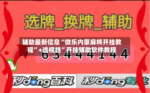 辅助最新信息“微乐内蒙麻将开挂教程”+透视挂”开挂辅助软件教程-第3张图片