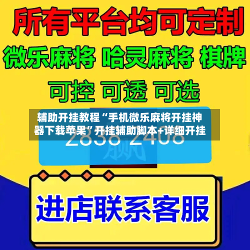 辅助开挂教程“手机微乐麻将开挂神器下载苹果”开挂辅助脚本+详细开挂