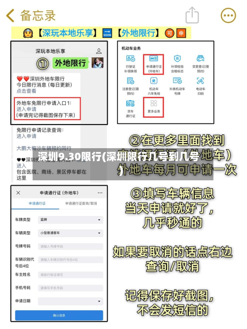深圳9.30限行(深圳限行几号到几号)-第1张图片