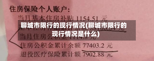 聊城市限行的现行情况(聊城市限行的现行情况是什么)
