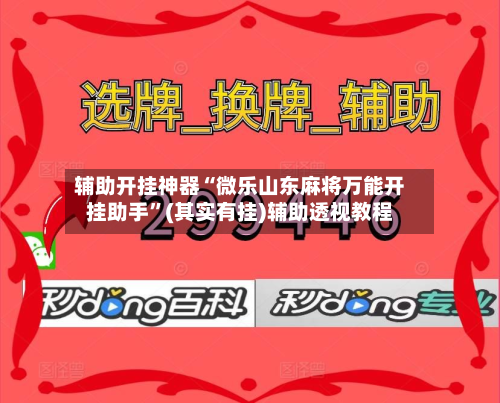 辅助开挂神器“微乐山东麻将万能开挂助手	”(其实有挂)辅助透视教程-第3张图片