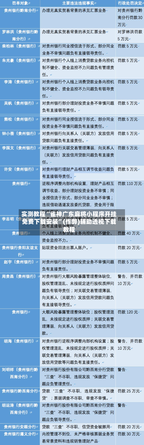实测教程“雀神广东麻将小程序开挂免费下载安装”(作弊)辅助透视下载教程