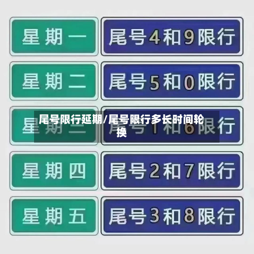 尾号限行延期/尾号限行多长时间轮换-第2张图片