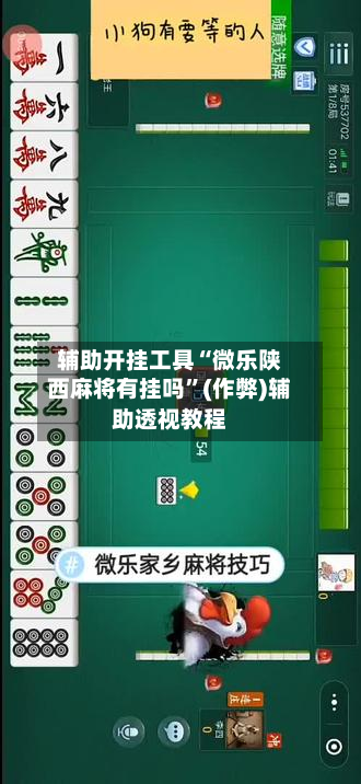 辅助开挂工具“微乐陕西麻将有挂吗”(作弊)辅助透视教程-第3张图片