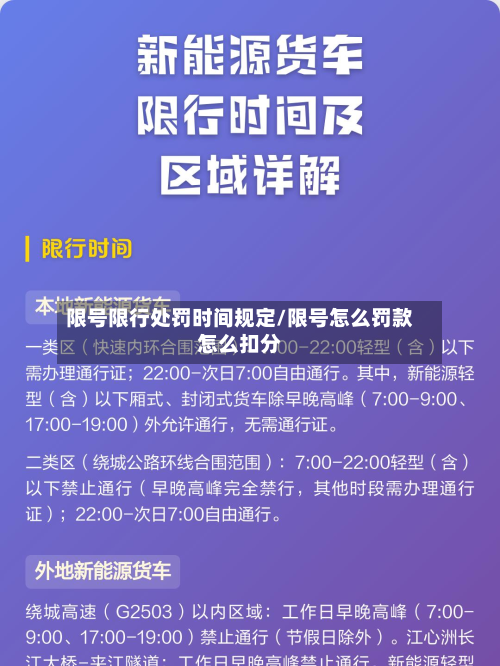 限号限行处罚时间规定/限号怎么罚款怎么扣分