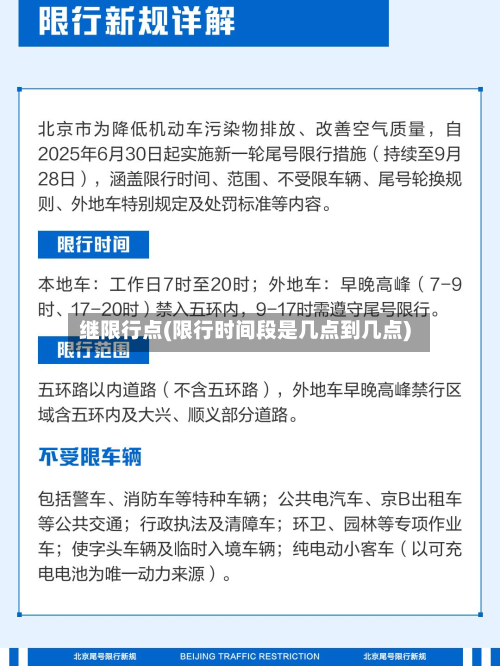 继限行点(限行时间段是几点到几点)