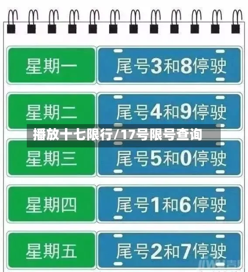 播放十七限行/17号限号查询-第3张图片