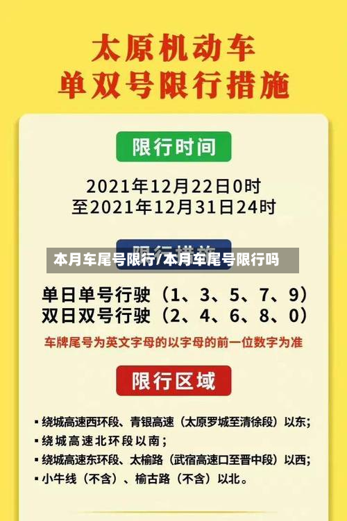 本月车尾号限行/本月车尾号限行吗