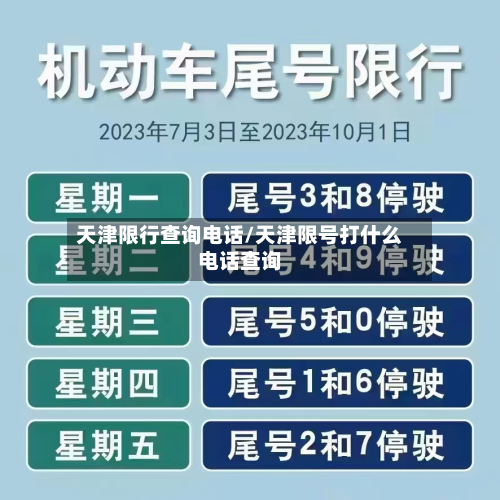 天津限行查询电话/天津限号打什么电话查询-第2张图片