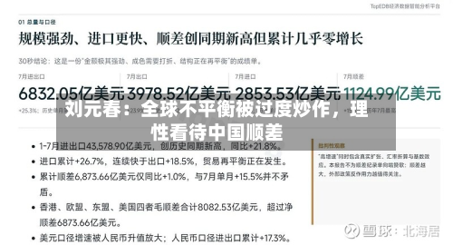 刘元春:全球不平衡被过度炒作,理性看待中国顺差