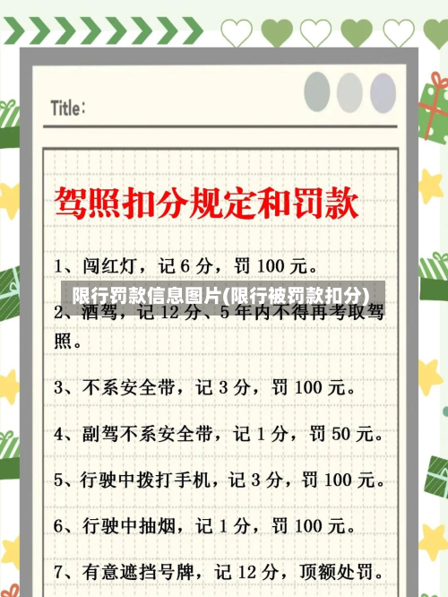 限行罚款信息图片(限行被罚款扣分)-第3张图片