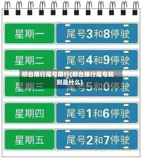 邢台限行尾号限行(邢台限行尾号规则是什么)
