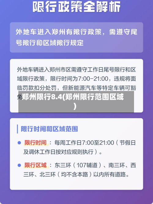 郑州限行8.4(郑州限行范围区域)-第3张图片