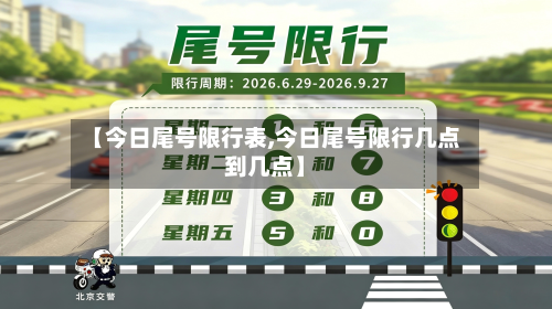 【今日尾号限行表,今日尾号限行几点到几点】