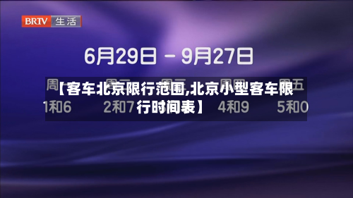 【客车北京限行范围,北京小型客车限行时间表】-第3张图片