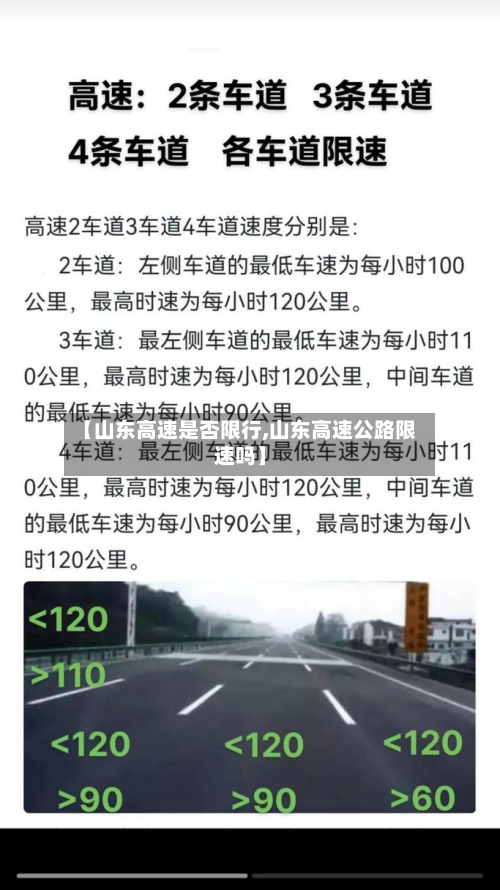 【山东高速是否限行,山东高速公路限速吗】-第2张图片