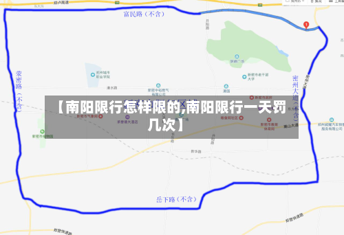 【南阳限行怎样限的,南阳限行一天罚几次】-第3张图片
