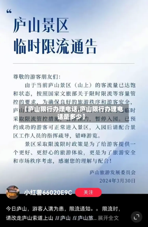 【庐山限行办理电话,庐山限行办理电话是多少】-第3张图片