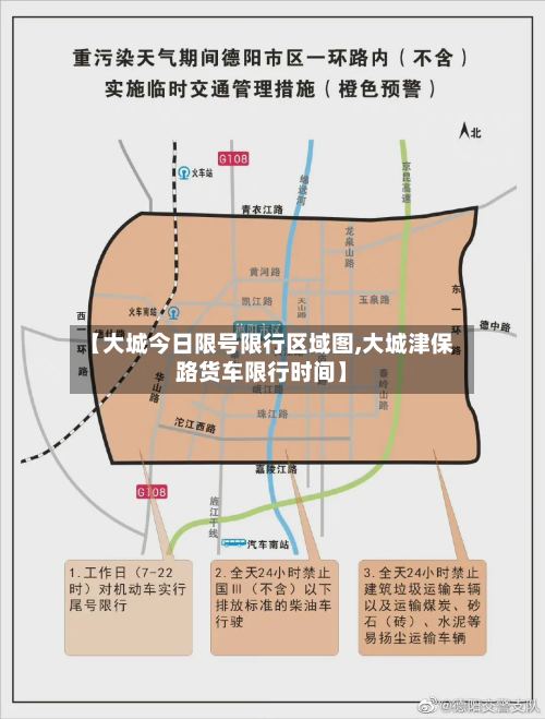 【大城今日限号限行区域图,大城津保路货车限行时间】