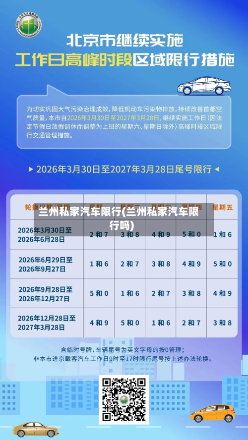 兰州私家汽车限行(兰州私家汽车限行吗)