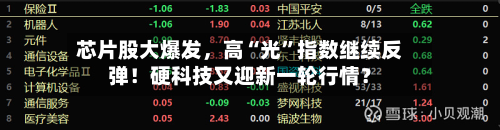 芯片股大爆发，高“光	”指数继续反弹！硬科技又迎新一轮行情？-第3张图片