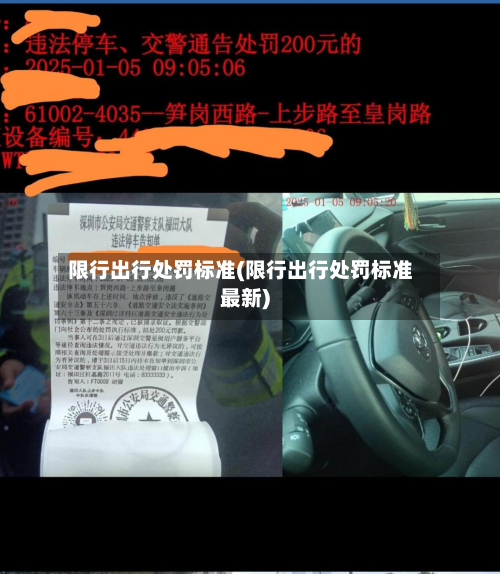 限行出行处罚标准(限行出行处罚标准最新)