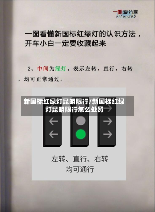 新国标红绿灯昆明限行/新国标红绿灯昆明限行怎么处罚-第2张图片
