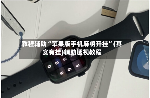 教程辅助“苹果版手机麻将开挂”(其实有挂)辅助透视教程