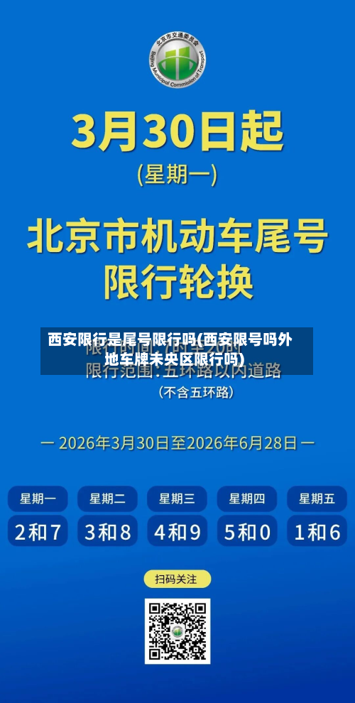 西安限行是尾号限行吗(西安限号吗外地车牌未央区限行吗)-第2张图片