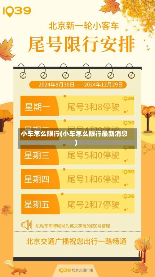 小车怎么限行(小车怎么限行最新消息)
