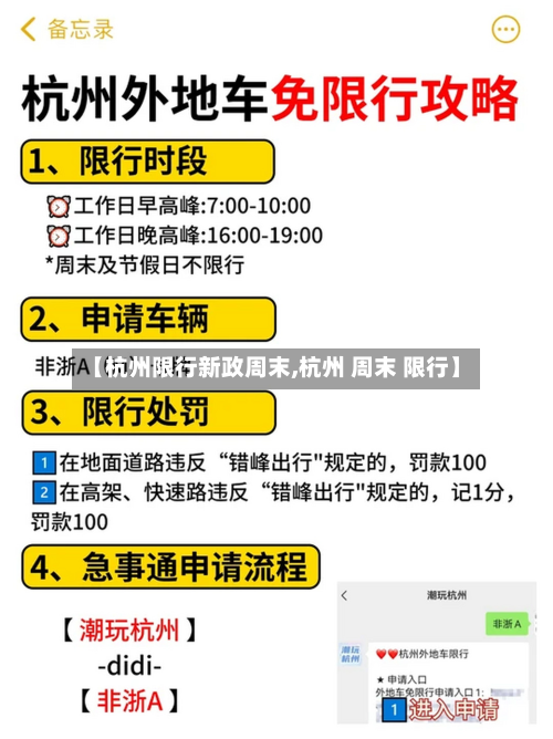 【杭州限行新政周末,杭州 周末 限行】