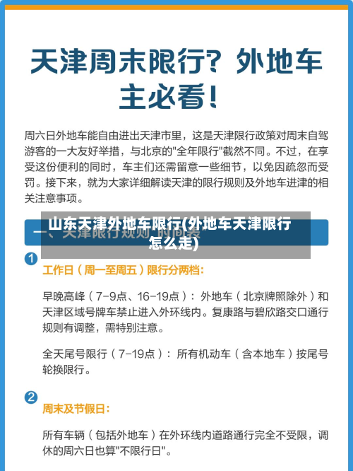 山东天津外地车限行(外地车天津限行怎么走)