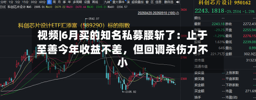 视频|6月买的知名私募腰斩了:止于至善今年收益不差,但回调杀伤力不小