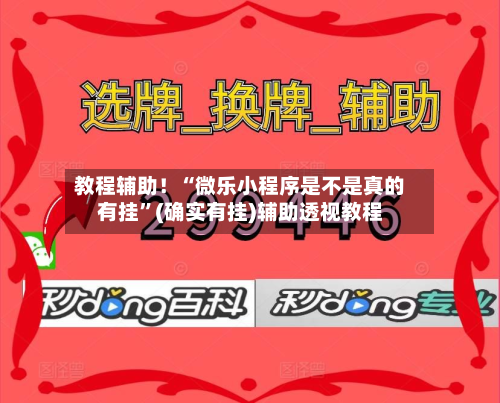 教程辅助！“微乐小程序是不是真的有挂”(确实有挂)辅助透视教程-第2张图片