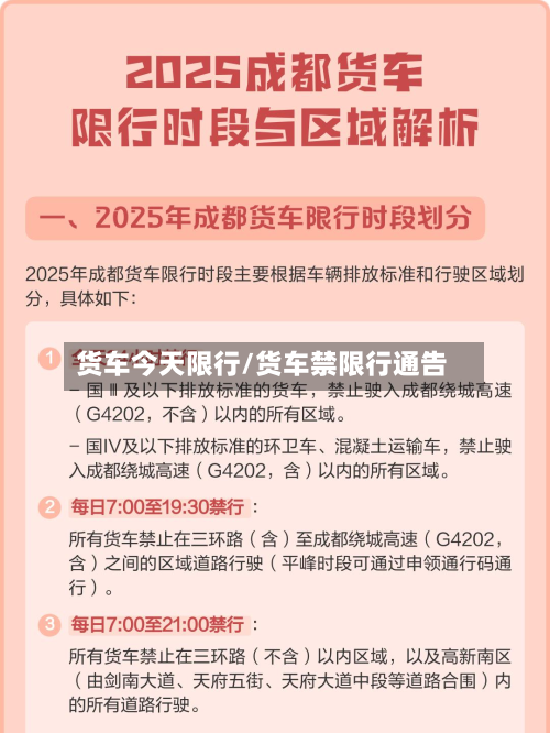 货车今天限行/货车禁限行通告-第2张图片