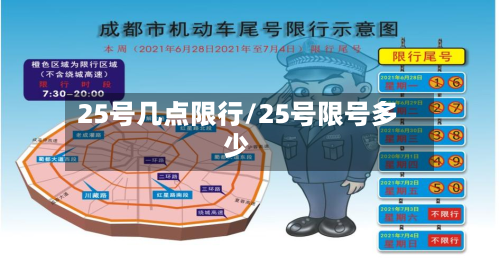 25号几点限行/25号限号多少