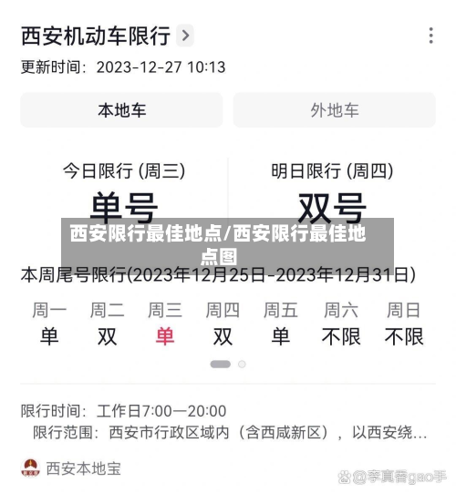 西安限行最佳地点/西安限行最佳地点图-第2张图片
