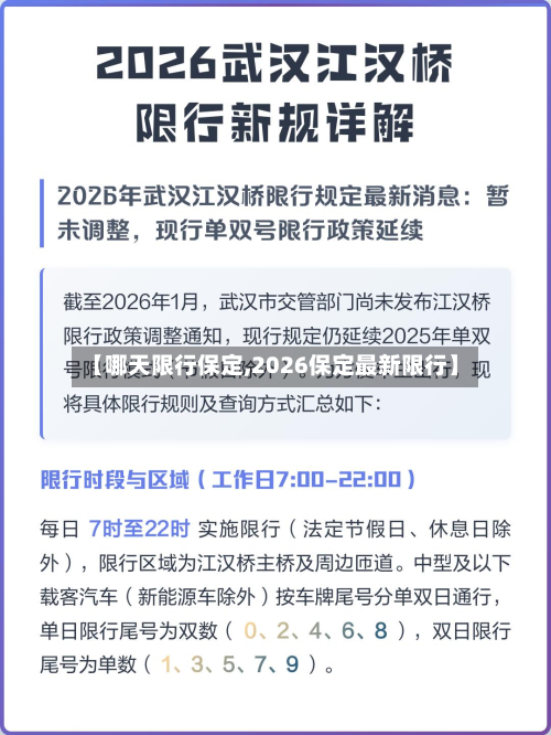 【哪天限行保定,2026保定最新限行】