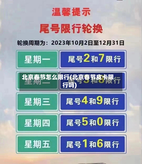 北京春节怎么限行(北京春节皮卡限行吗)-第2张图片