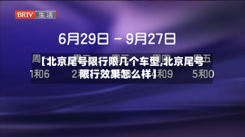 【北京尾号限行限几个车型,北京尾号限行效果怎么样】-第2张图片