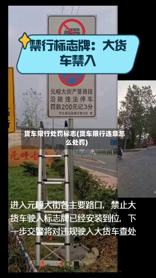 货车限行处罚标志(货车限行违章怎么处罚)